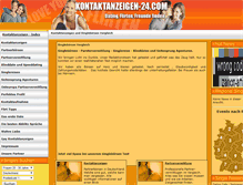 Tablet Screenshot of kontaktanzeigen-24.com